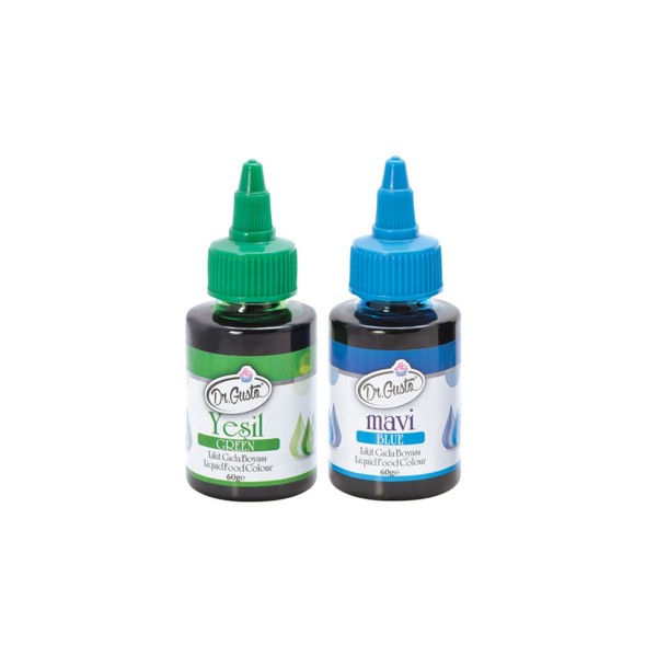 Su Bazlı Likit Gıda Boyaları 2'li 60gr