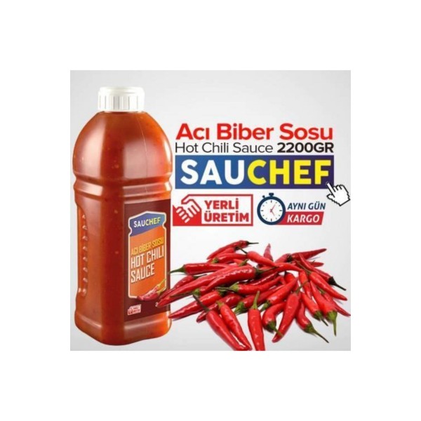 Hot Chili Sos 2200 Gr Pet Şişe Yemeklik Sos