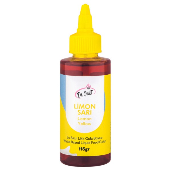 Dr.gusto Su Bazlı Sıvı Gıda Boyası 115gr - Limon Sarısı