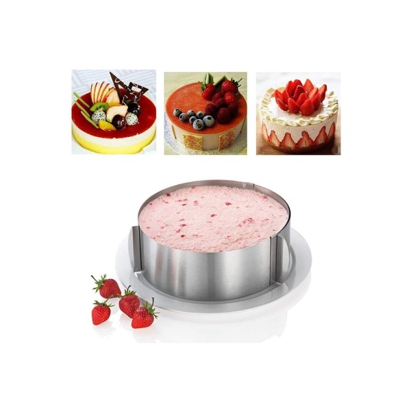 Ayarlanabilir Yuvarlak Pasta Çemberi Yükseklik 10 Cm