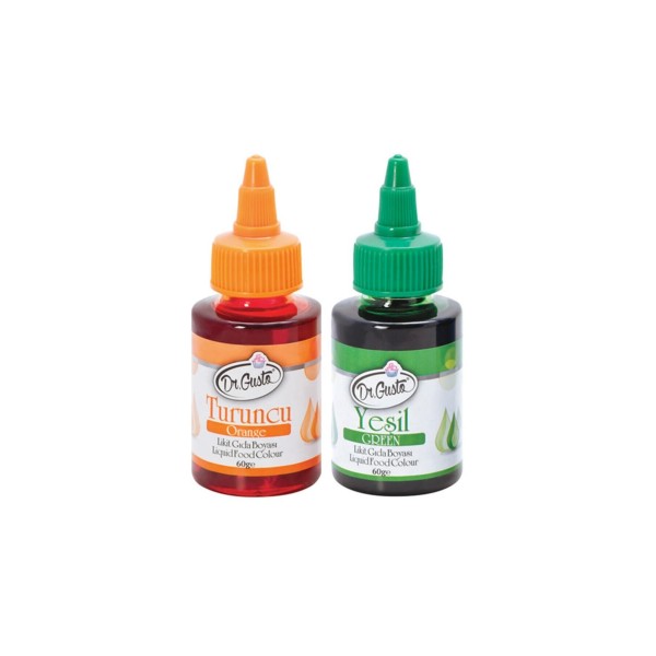 Su Bazlı Likit Gıda Boyaları 2'li 60gr