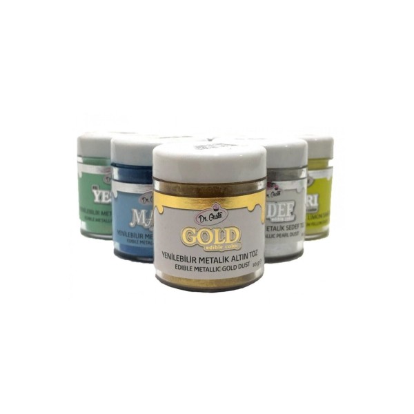 Yenilebilir Metalize Altın Toz Çikolata Boyası (10 Gr)