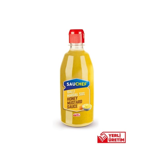 Ballı Hardal Sos 500 Gr Pet Şişe Yemeklik Sos X 12 Adet - 1 Koli