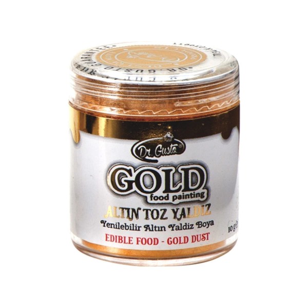 Yenilebilir Metalik Toz Altın Yaldızlı Gold Boya 10 gr