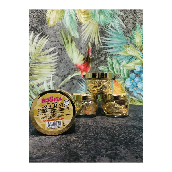 Emitasyon Altın Varak 16x16 8 Yaprak Gold Leaf