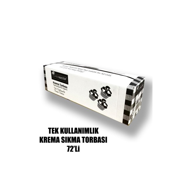 Tek Kullanımlık Krema Torbası ( Sıkma Torbası) 72 Li