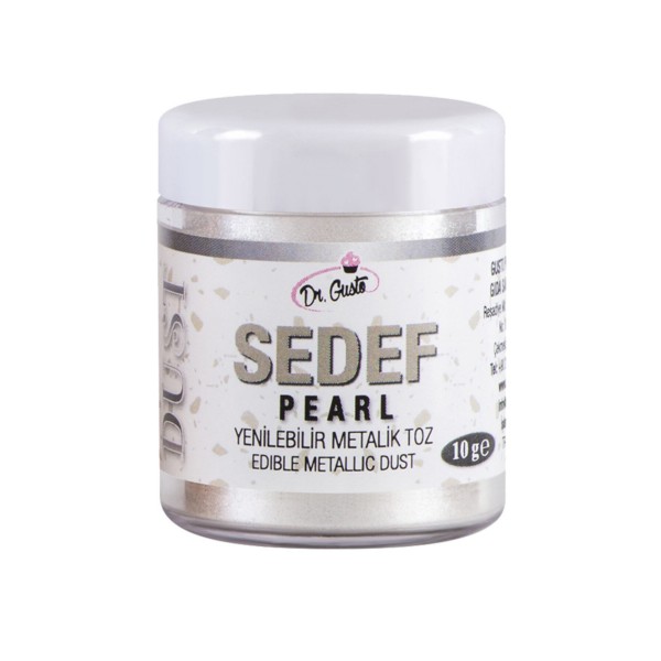 Dr.gusto Yenilebilir Metalik Toz Boya 10gr - Sedef