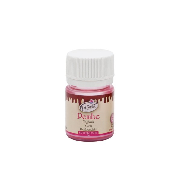 Dr Gusto Yağ Bazlı Pembe Toz Çikolata Renklendirici 7 Gr