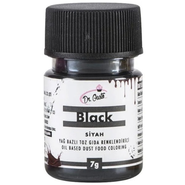 Yağ Bazlı Siyah Toz Çikolata Renklendirici 7 gr