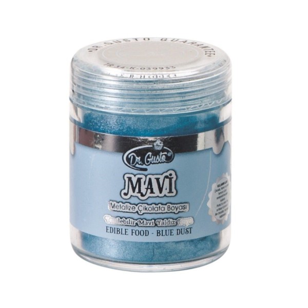 Dr Gusto Yenilebilir Yaldızlı Sim Boya Mavi 10 Gr