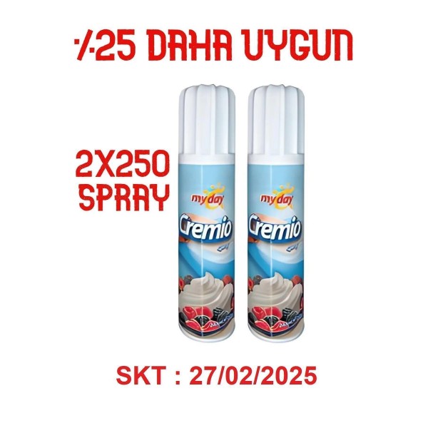 Sprey Krema 250 ml * 2 Adet