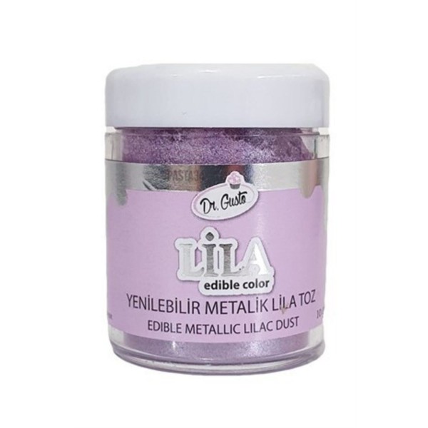 Adarya - Dr Gusto Yenilebilir Metalik Toz Boya Lila 4  g