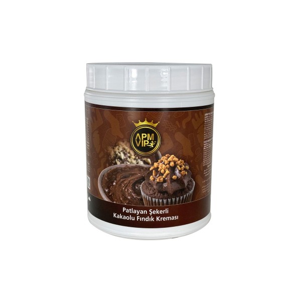 Vıp Patlayan Şekerli Kakaolu Fındık Kreması 1 Kg