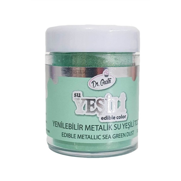 Dr Gusto Yenilebilir Metalik Toz Boya Açık Yeşil 10 gr