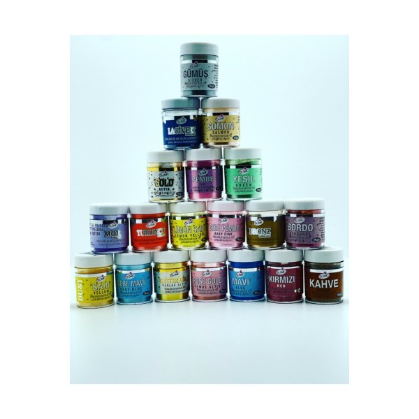 Yenilebilir Metalik Toz Boya Parlak Altın 10 gr