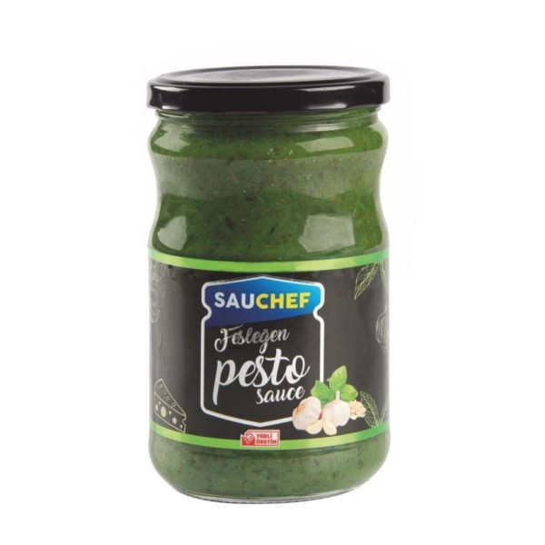 Pesto Sos 600 gr Cam Şişe Yemeklik Sos