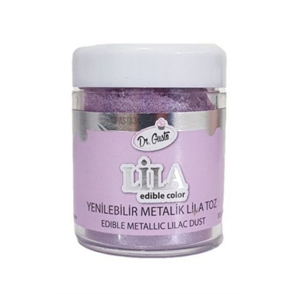 Dr Gusto Yenilebilir Metalik Toz Boya Lila 4 gr