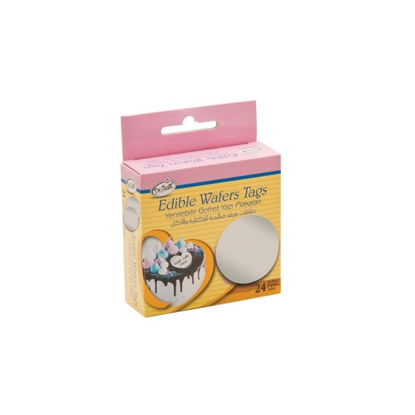 Dr Gusto Gofret Yazı Plakası 24 Adet Yuvarlak