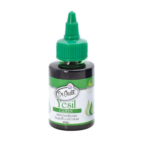 Likit Gıda Boyası Su Bazlı Yeşil 60 gr
