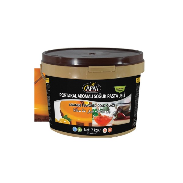 Portakal Aromalı Soğuk Pasta Jeli