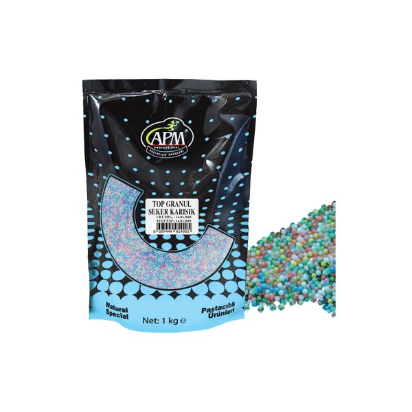 Top Granül Şeker Karışık 1 Kg