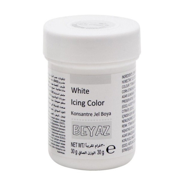 Jel Gıda Boyası Beyaz 30 gr