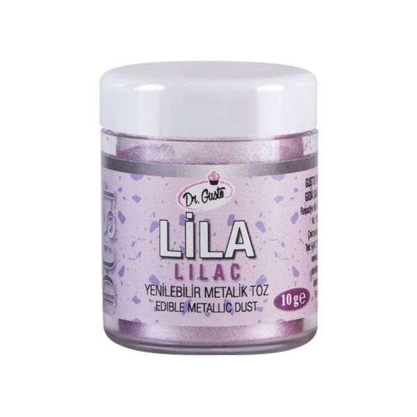 Dr.gusto Yenilebilir Metalik Toz Boya 10gr - Lila