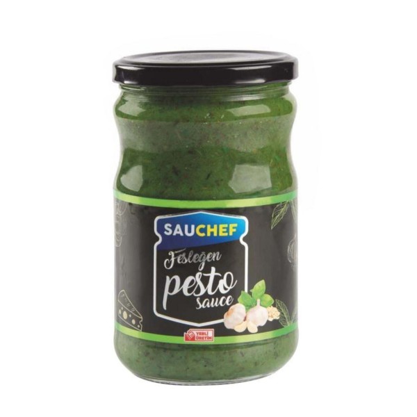 Fesleğen Pesto Sos Makarna Sosu Cam 600gr