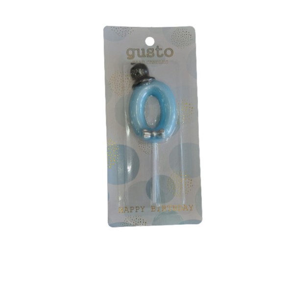 Dr Gusto Mavi 0 (sıfır) Rakam Mum