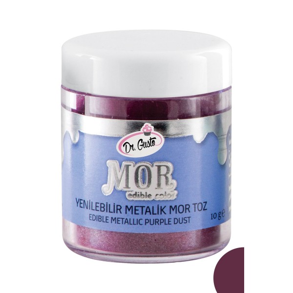 Yenilebilir Metalik Toz Renklendirici Mor 10 gr