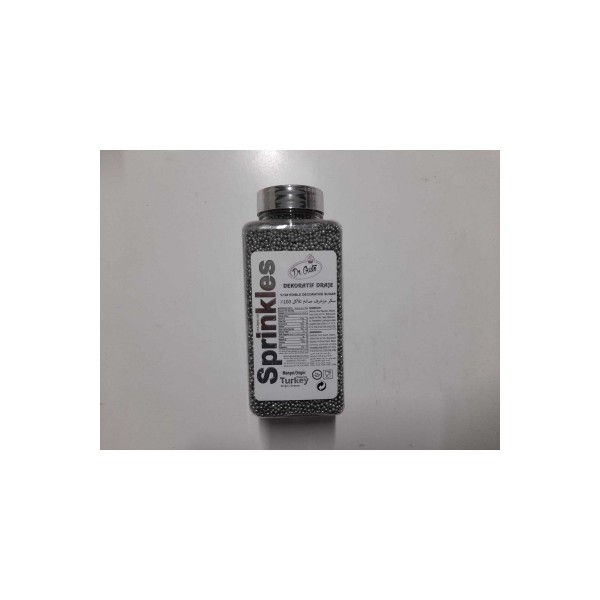 Gusto Yenilebilir Dekoratif Draje 2 Mm Gümüş Boncuk 250 Gr