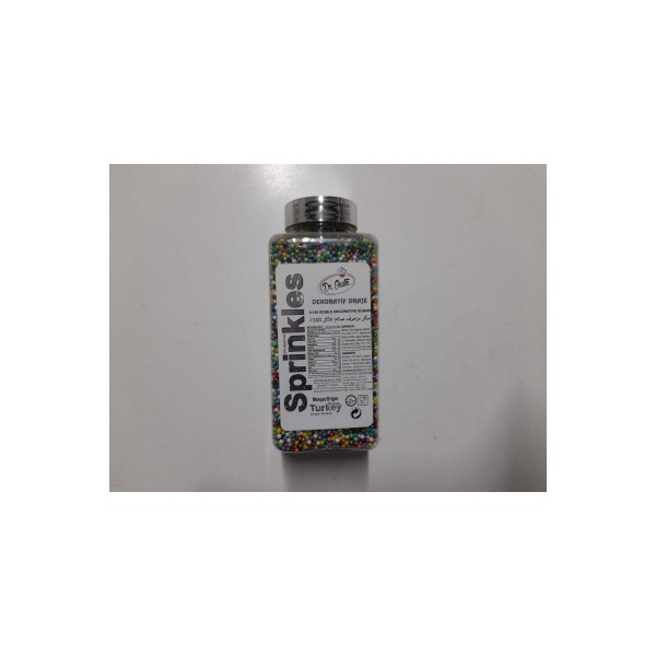 Yenilebilir Dekoratif Draje 2 mm Mix Boncuk 250 gr