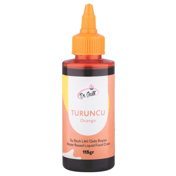 Dr.gusto Su Bazlı Sıvı Gıda Boyası 115gr - Turuncu