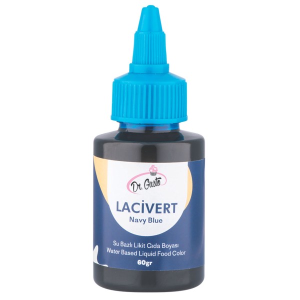 Dr.gusto Su Bazlı Sıvı Gıda Boyası 60gr - Lacivert