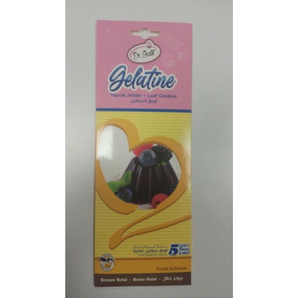 Dr Gusto Mini Yaprak Jelatin 5 Li Paket