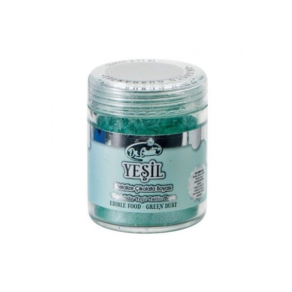 Yenilebilir Yeşil Metalik Toz Sim Boya 10 Gr
