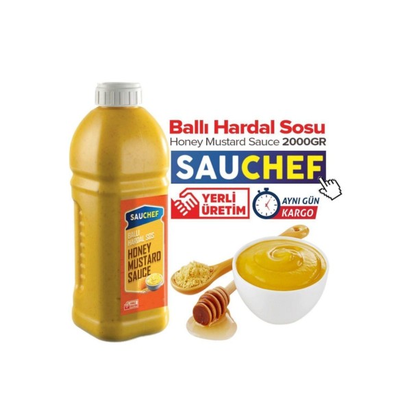 Ballı Hardal Sos 2000 Gr Pet Şişe Yemeklik Sos