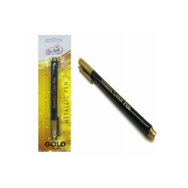 Gold Renk Metalik Gıda Kalemi-altın Renk Yazı Kalemi