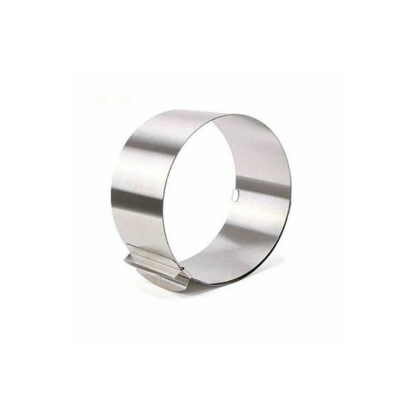 Mutfak Yuvarlak Ayarlanabilir Pasta Çemberi 16x30 Yükseklik 9-10 Cm