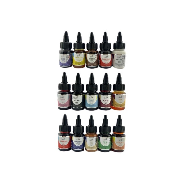 Su Bazlı Sıvı Gıda Boyası 25gr Full Set