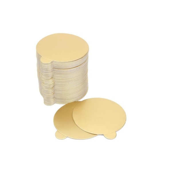 Gold Yuvarlak Pasta Altlığı 10 Cm 10 Adet