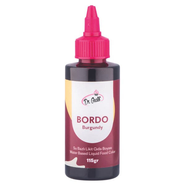 Dr.gusto Su Bazlı Sıvı Gıda Boyası 115gr - Bordo