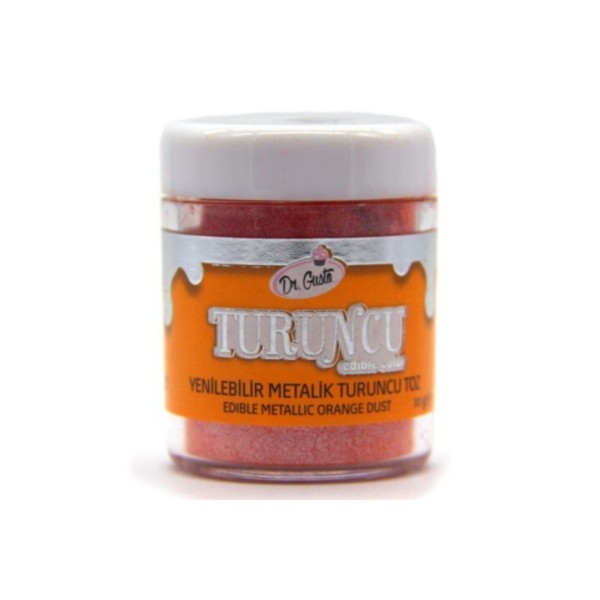 Dr Gusto Yenilebilir Metalik Toz Boya Turuncu 10 Gr