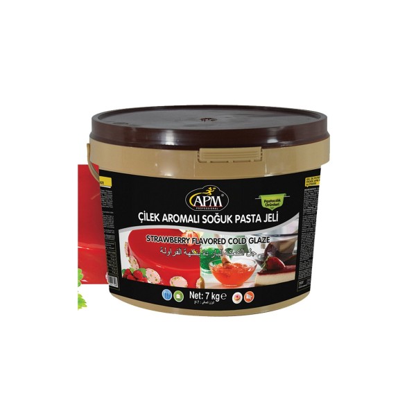 Çilek Aromalı Soğuk Pasta Jölesi - Jeli 7 Kg