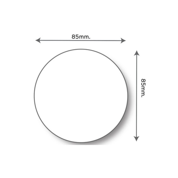Gofret Yazı Plakası Yuvarlak 24'lü