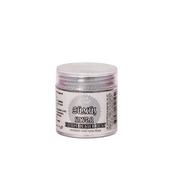 Yenilebilir Metalik Gümüş Gıda Simi 4 G