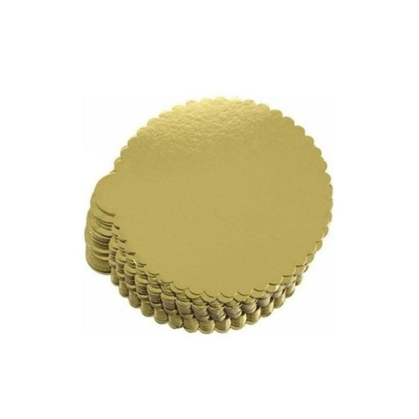 Pasta Sunum Altlığı 20 Adet Gold Pasta Kağıdı 20 cm Kağıt Pasta Altlıkları