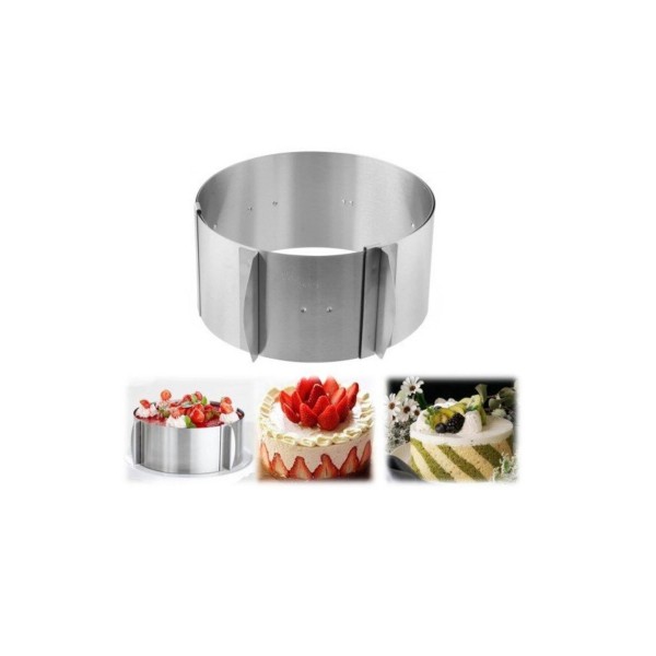 Ayarlanabilir Yuvarlak Pasta Çemberi Yükseklik 8.5 Cm